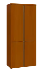 MHN 5 - 84D kancelářská skříň, 4-dveřová, 1820x800x400, třešeň šumavská